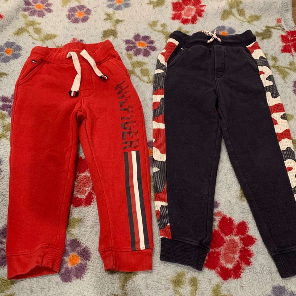 Two Pairs Tommy Hilfiger Toddler Boys Joggers/Sweatpants